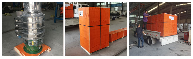 全不鏽鋼振動篩包裝，裝箱，裝車。