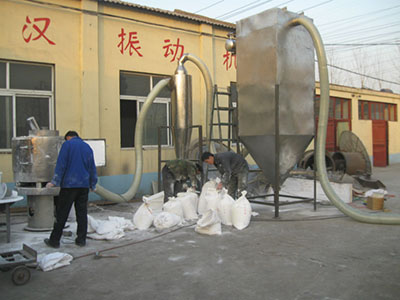 整套立式氣流篩麵粉試機展示