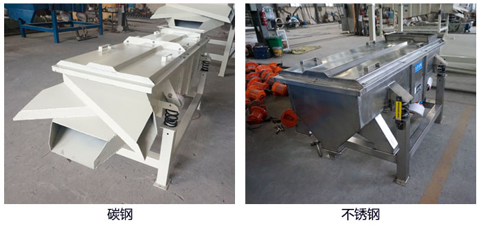 三個出料口所製成的，材質分碳鋼和不鏽鋼兩種