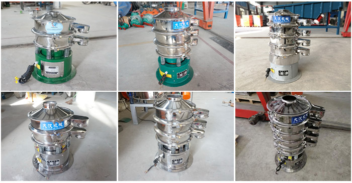 不鏽鋼+碳鋼材質和全不鏽鋼材質400mm振動篩1-4層產品展示