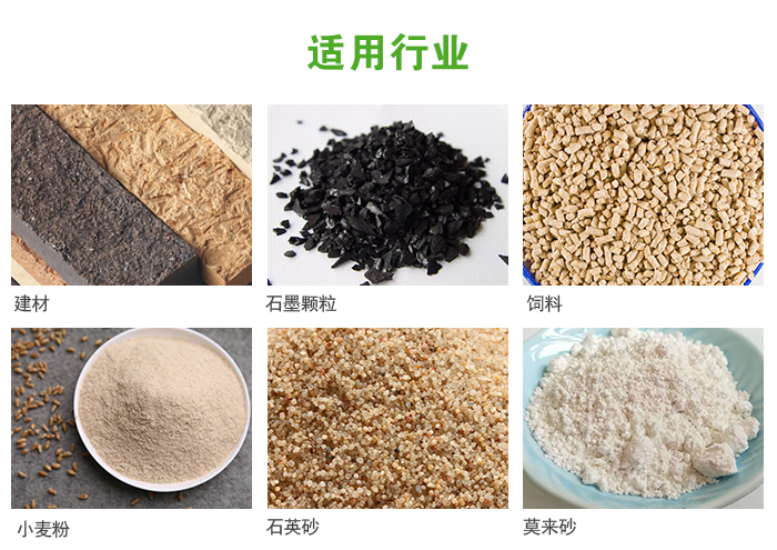 高頻振動篩主要用於化工，建材，石墨顆粒，飼料，小麥粉，石英砂，豆漿，果汁等各種物料的幹法、濕法篩分、分級、脫水，過濾。