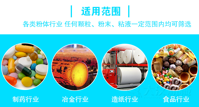 各類粉體行業 任何顆粒,粉末,粘液一定範圍內均可篩分