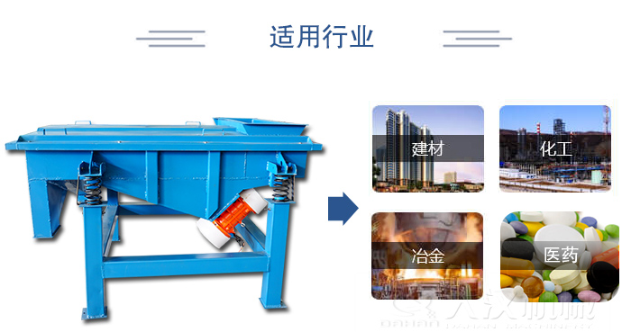 單層直線振動篩主要適​用行業